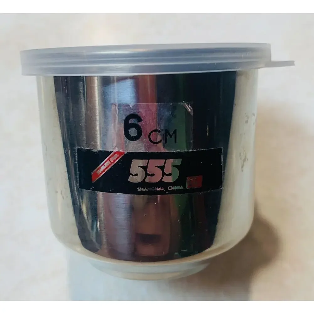 Stainless Steel Cup 4 oz. W/ Handle Mini Lid Shanghai China 555 6 cm Child Kids